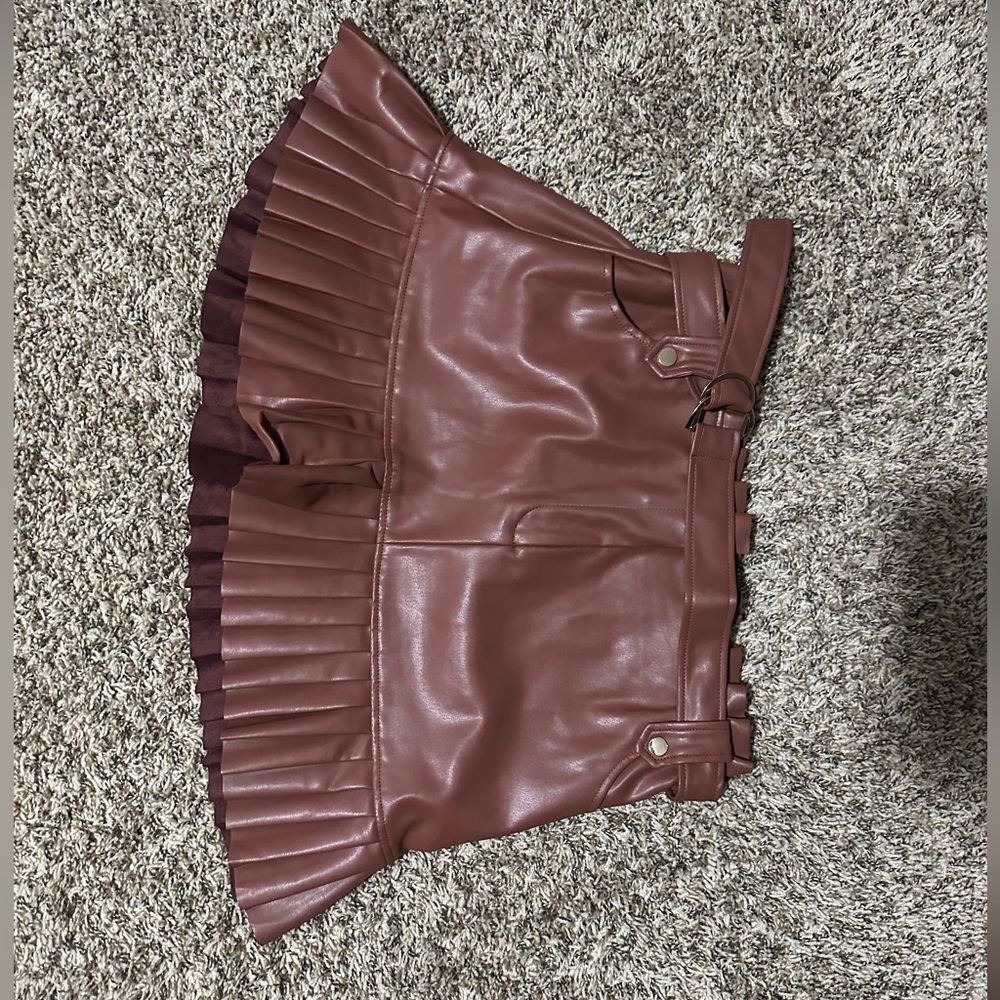 Zara pink peplum skirt